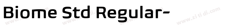 Biome Std Regular字体转换
